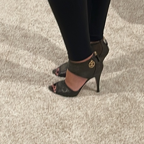 CHANEL Black High Heel Sandals - Picture 1 of 14